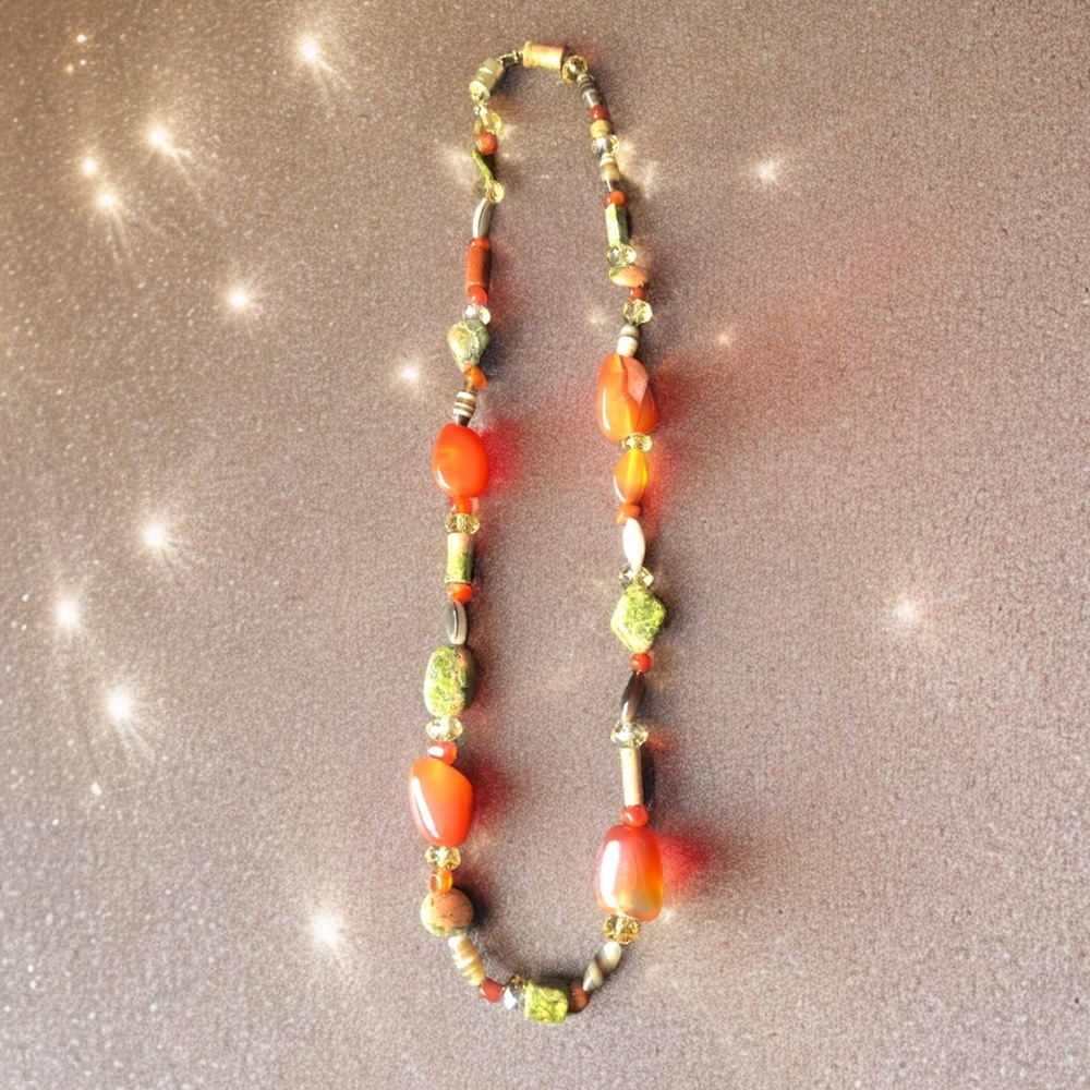 Handmade Multi stone necklace